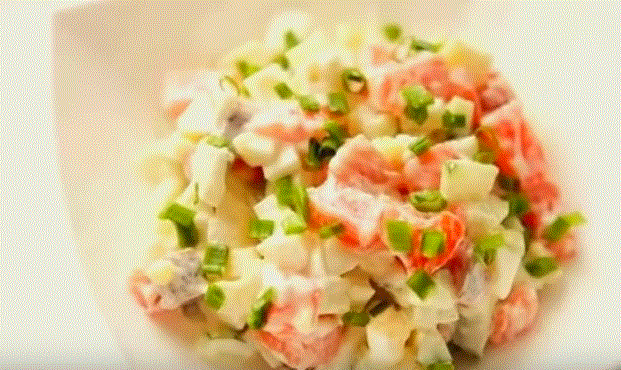 Салат из семги рецепт